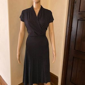 NWT CCK Style black and white polka dot dress, size S